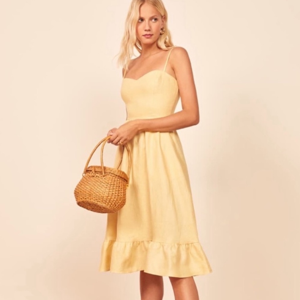 REFORMATION Eileen Linen Dress